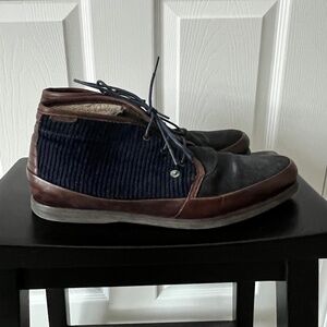 Ted Baker London Tropot Chukka Corduroy and Leather Size 10 US